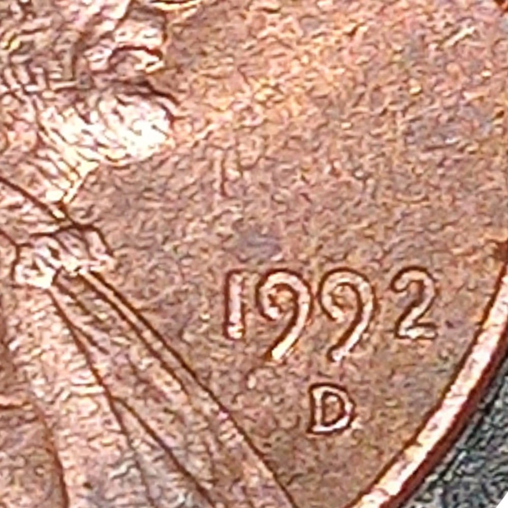 RARE 1992 d cent penny